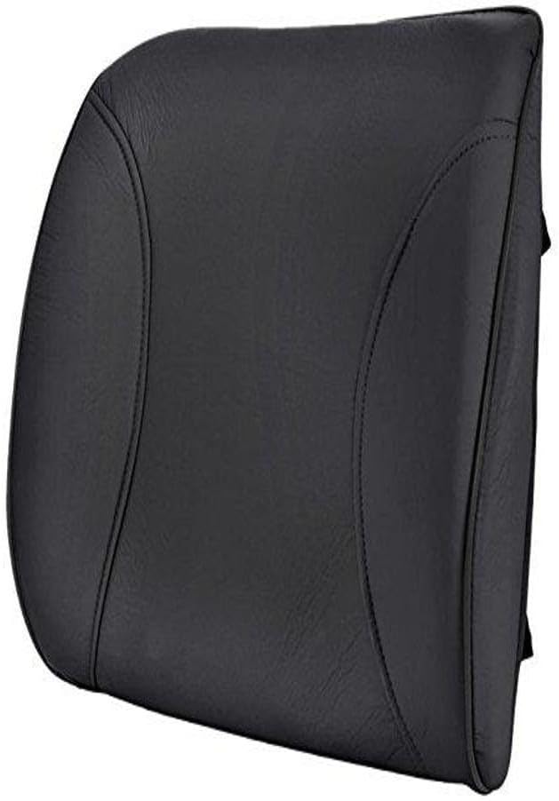 BDK BS-300-BK Durable Foam Lumbar Support 3D Balanced Firmness Cushion-Lower Back Pain Relief-Best for Office Chair, Car Seat, Recliner, Black