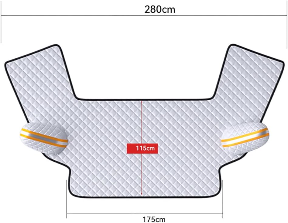 Magnetic Windshield Cover for Toyota RAV4 2019 2020 2021 2022 2023 2024 Cars Protects Against Frost Snow, Dust Easy to Install Secure Fit Winter Windscreen Protector,Silver