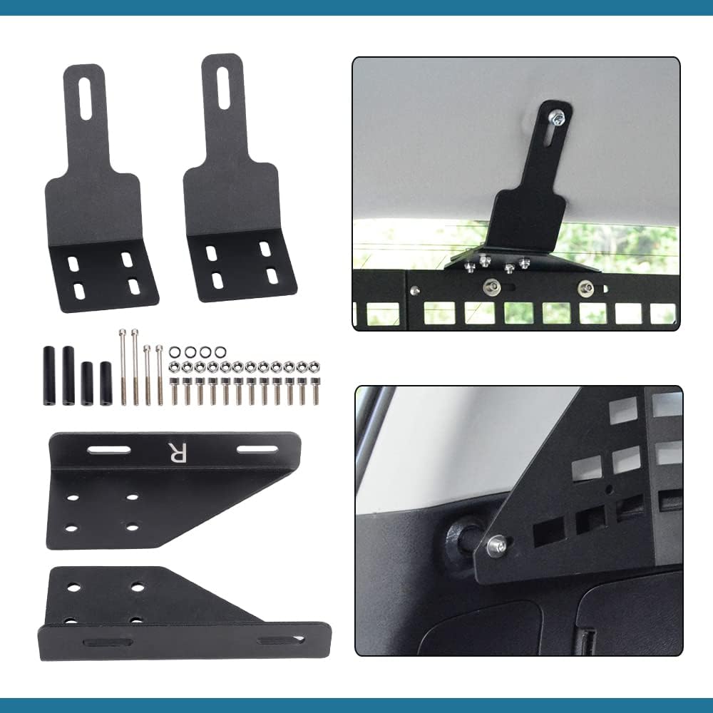 Modular Storage Panel System Rear Window Molle Panel with 10 Fastening Tape for Toyota 4Runner 2010-2023