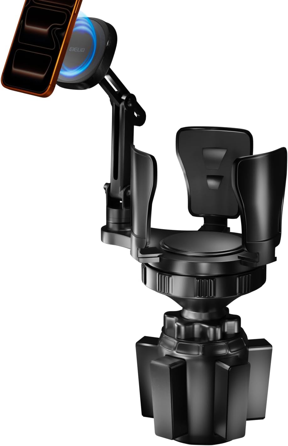 EXELIQ Cup Holder Phone Mount with MagSafe, 2-in-1 Expander