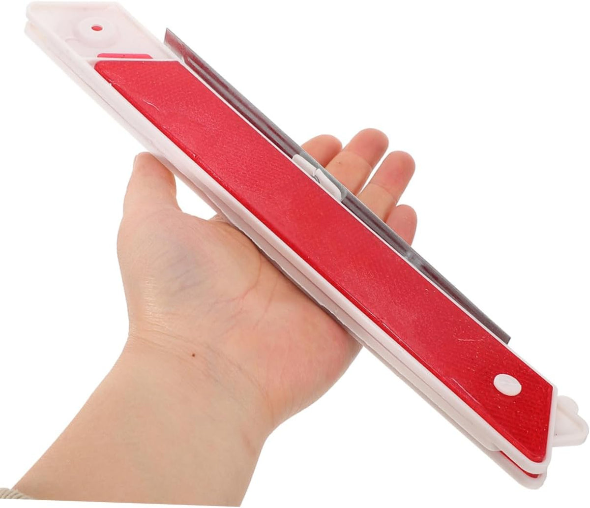 2 Pack Foldable Warning Triangles, Red Plastic Roadside Safety Signs