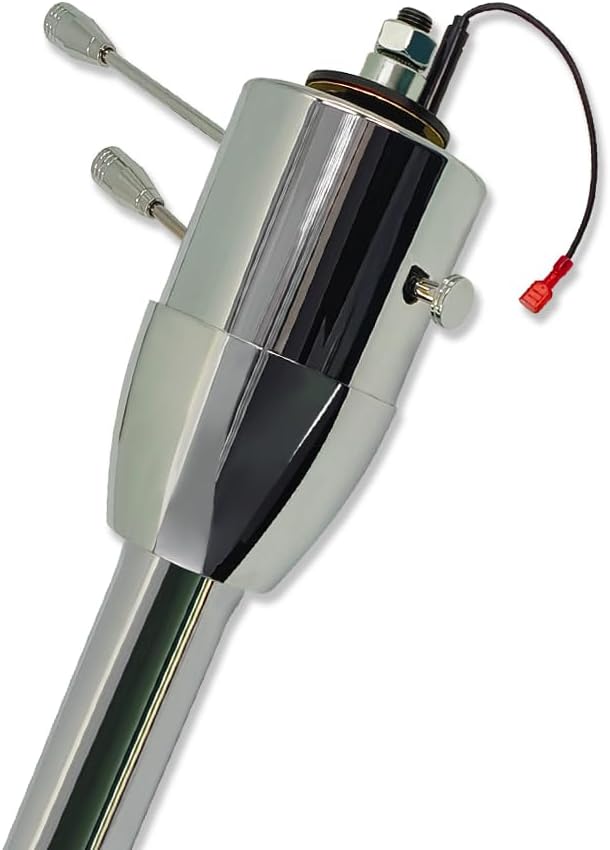 GM 28" Floor Shift Tilt Manual Steering Column Chrome with Adapter