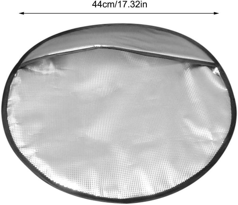 Steering Wheel Sun Shade Cover, Steering Wheel Sun Block Anti-Heat Aluminum Foil Steering Wheel Cover Steering Wheel Sun Heat Shield for SUV Truck Van