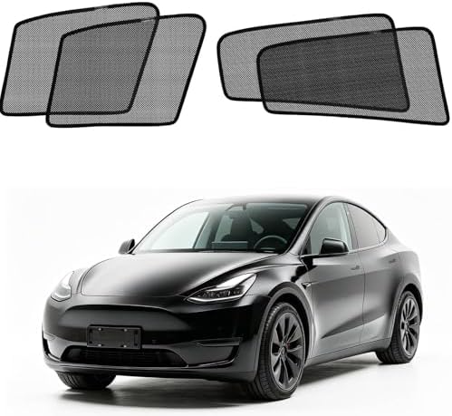 Specific Side Window Sun Shades, Vehicle Interior Shade Car Curtains for Special Car (Model Y (2020-2025 NOT Juniper), Front+Rear side-4pcs)