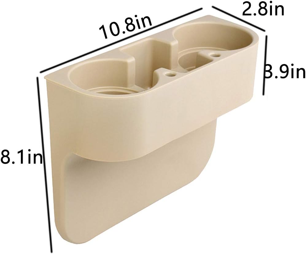Heart Horse Car Gap Filler, Console Side Pocket, Car Seat Pocket Organizer for Cellphones Wallet Coin Key and Cup Holder Suitable Beige