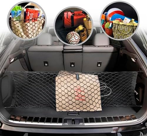Envelope Style Automotive Elastic Trunk Mesh Cargo Net for Lexus RX RX350 2023-2026 - Premium Trunk Organizer and Storage - Luggage Net for Crossover- Best Car Organizer for Lexus RX