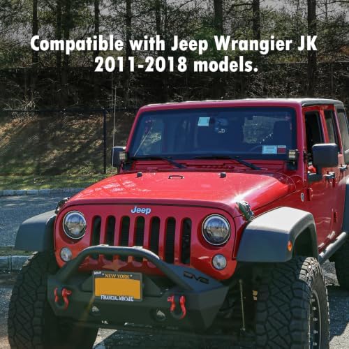 Rear Under Seat Storage Box for Jeep Wrangler JK 2011-2018 | For 4-Door, Not for 2-Door, Back Under Seat Organizer Tool Box Interior Accessories, 2 Pcs