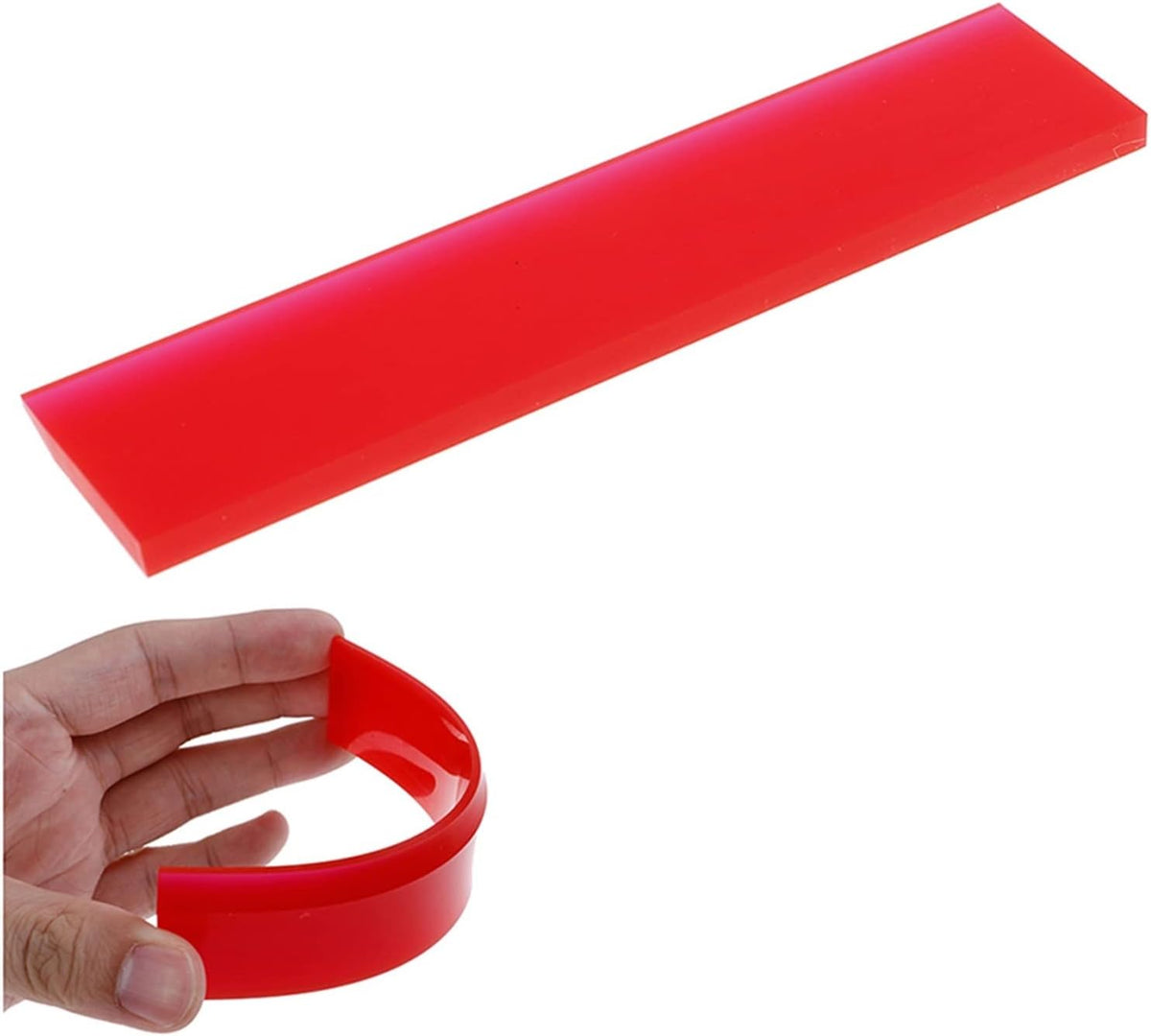 Window Squeegee Rubber Strip -Scraper Stripe Blade Cleaner Car Tinting Glass Clean Water Wiper Ice Scraper Carbon Fiber Wrap Tool
