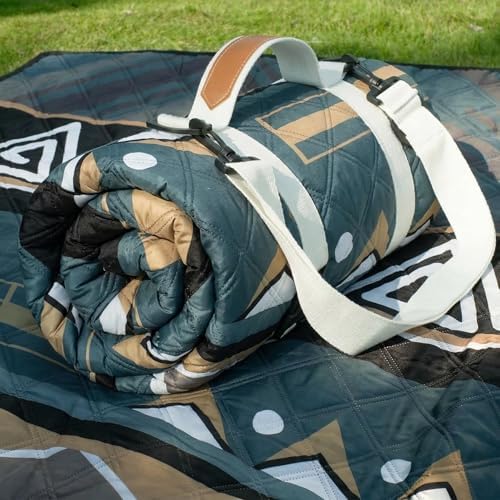 Genovega Waterproof Picnic Blanket Outdoor Camping Beach Mat Rug Extra Large Foldable Car Essential Roadtrip Gadget Accessories Glamping Tent Gear Must Haves Hiking Stuff Backpacking Necessities Gift