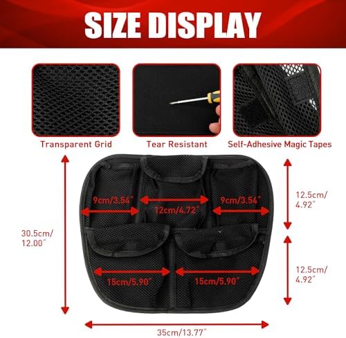 Black Style Removable 3 & 5 Mesh Pockets Front Trunk Organizer Frunk Tool Bag Set For Can Am Spyder F3 F3-S F3-T F3-L 2015+ Accessories