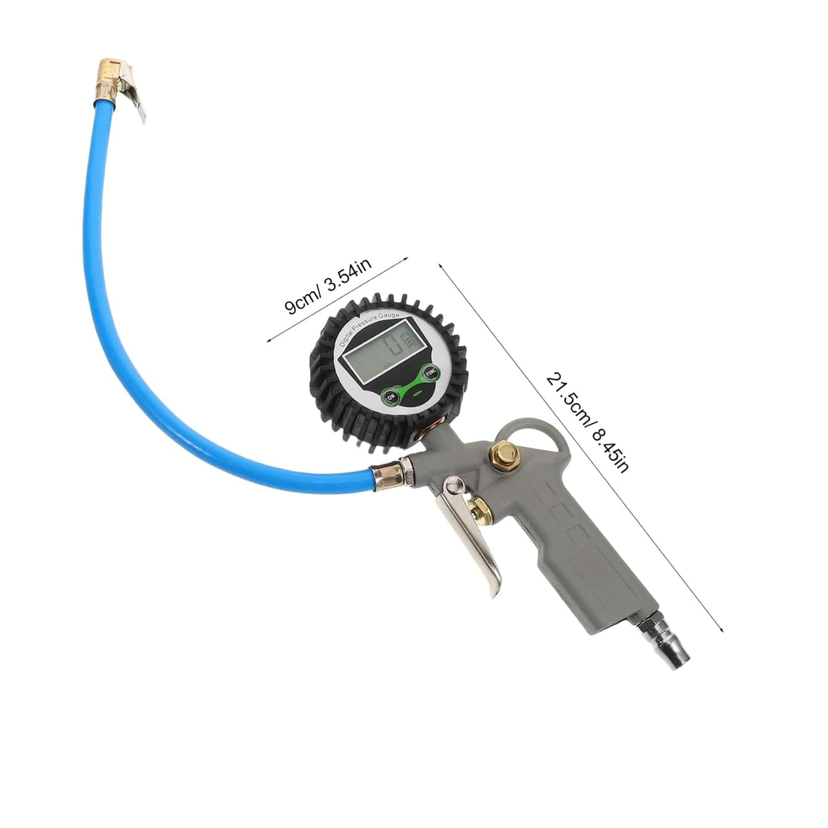 PRETYZOOM Digital Tire Pressure Gauge Stainless Steel Tire Pressure Measuring Tool with Large Handle for Easy Reading Precision Accuracy for Cars and Trucks