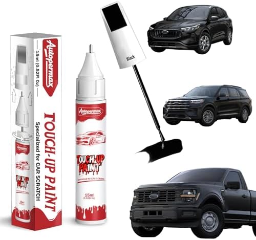 Black Car Touch Up Paint for Volkswagen, Exact Match Car Paint Scratch Repair Kit, Quick and Easy Fix Chips and Nicks Scuff(Gloss Black)