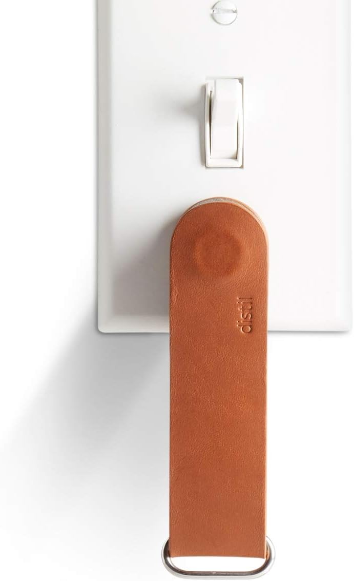 Distil Union Ferris KeyLoop Key Organizer | Includes Leather Cover, 5 KeyMods, & FobRing | Holds up to 6 Keys + Car Key