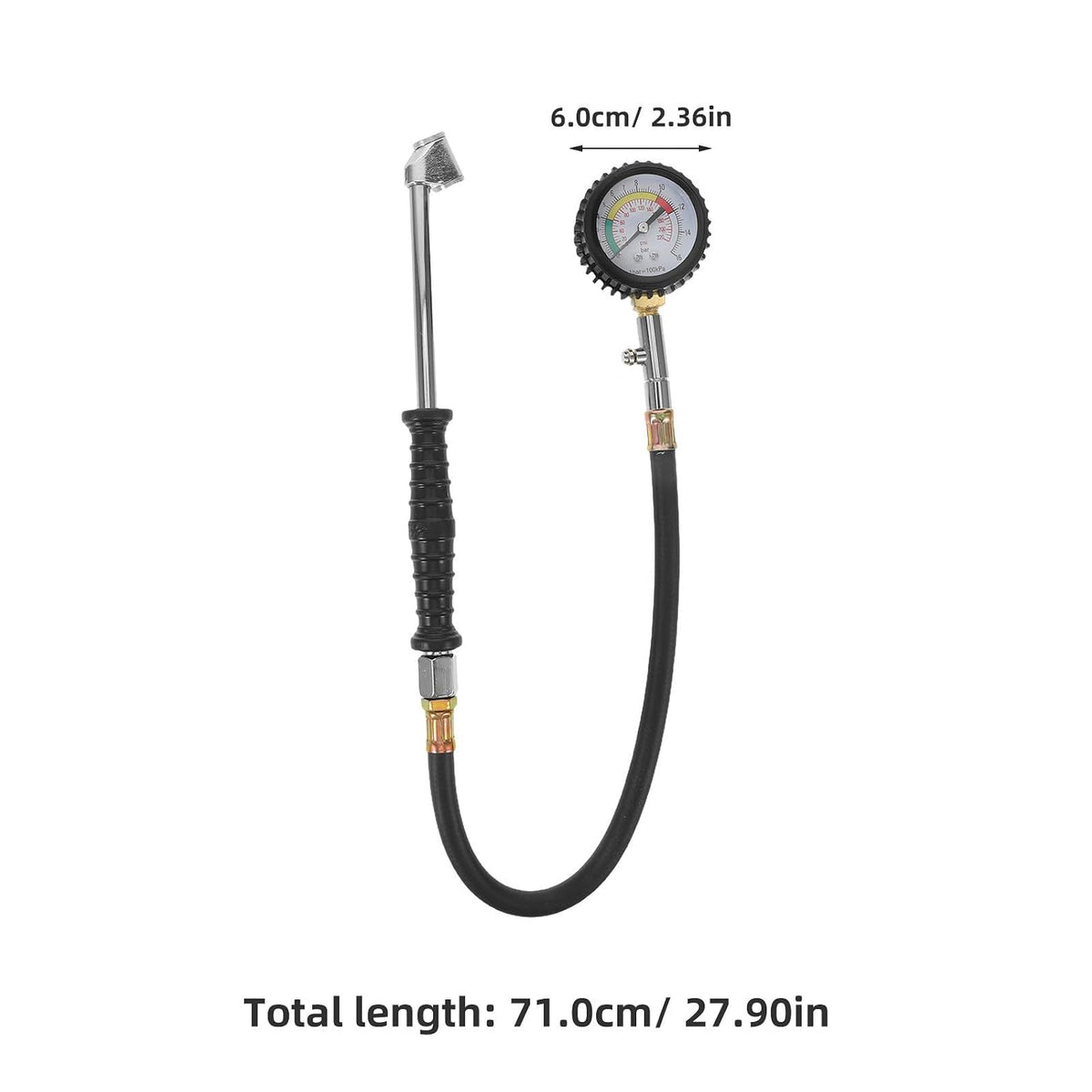 Manual Tire Pressure Gauge with Digital Display for Cars Trucks