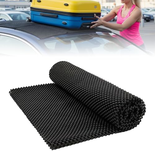 Roof Rack Pads, Universal Non-Slip Car Roof Mat, All Weather Protective Liner for Cargo Bags Protective Mat, Scratch Prevention, Fit Most Vehicles (47.24" x 39.37 ")