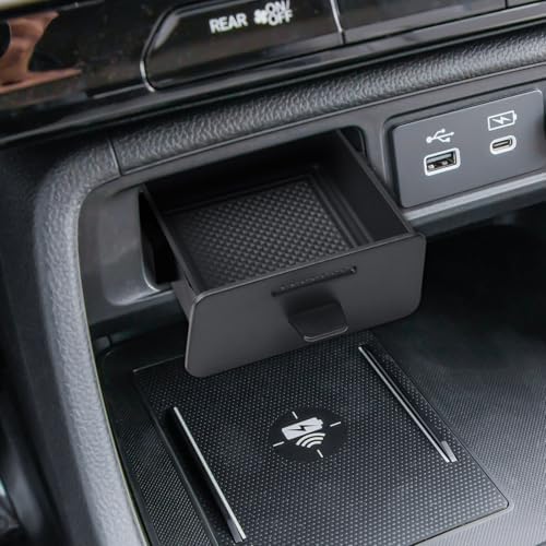 RUNROAD Center Console Organizer Tray Compatible with 2023 2024 2025 2026 Honda Pilot / 2026 Passport Accessories, Armrest Drawer Tray Console For Pilot Passport Secret Compartment Coin Holder