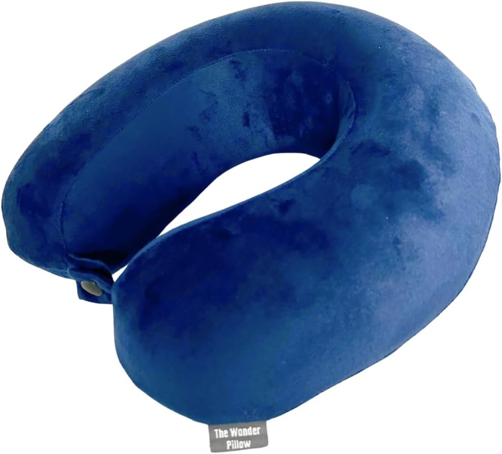 Travel Pillow with Built-In Blanket Memory Foam Neck Pillow for Airplane Travel, Flight Pillow with Blanket Portable Airplane Pillow for Adults Compact Travel Neck-Pillow for Plane, Car & Long Flights