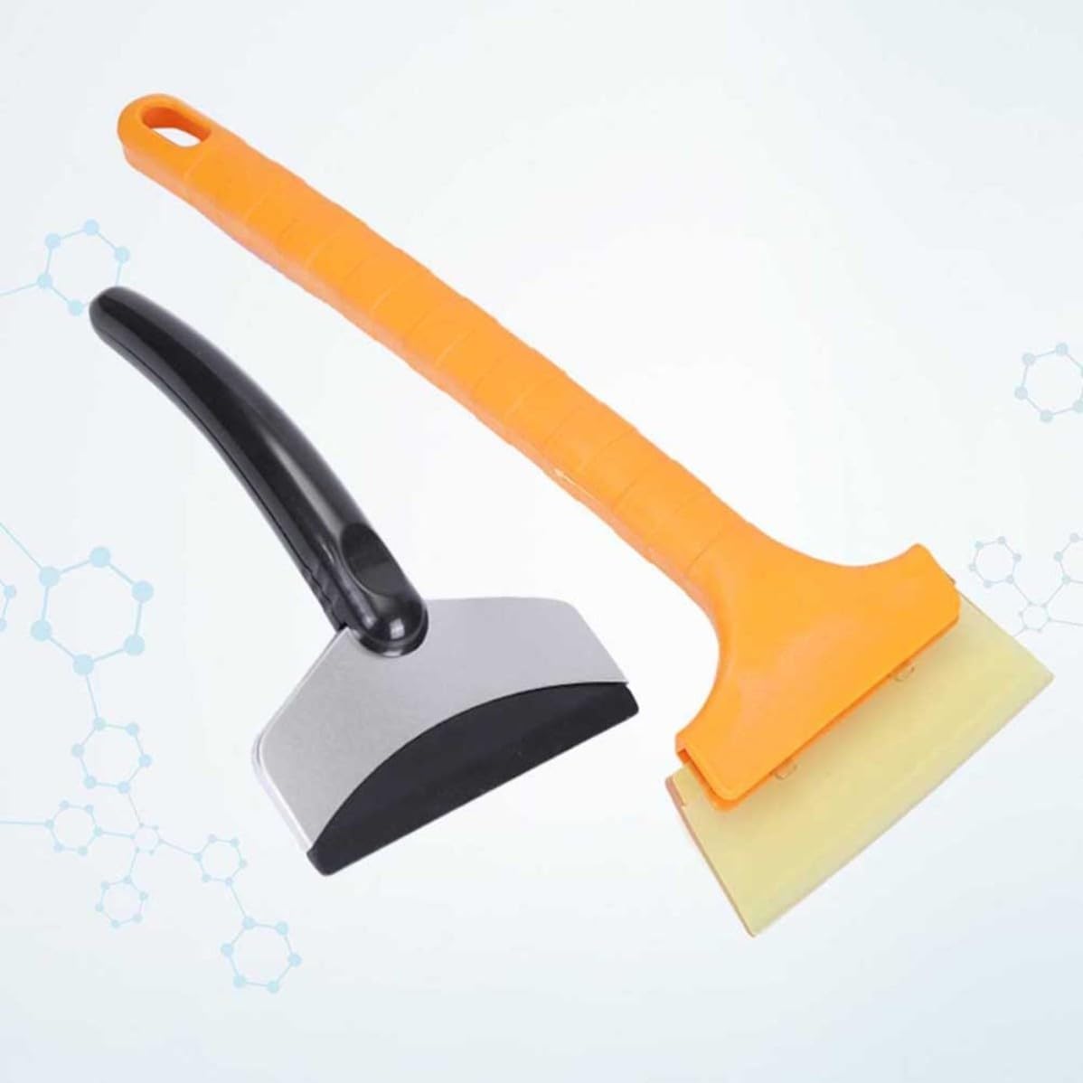 2pcs Stainless Steel Snow Scraper Brush for Car Windscreen Cleaning