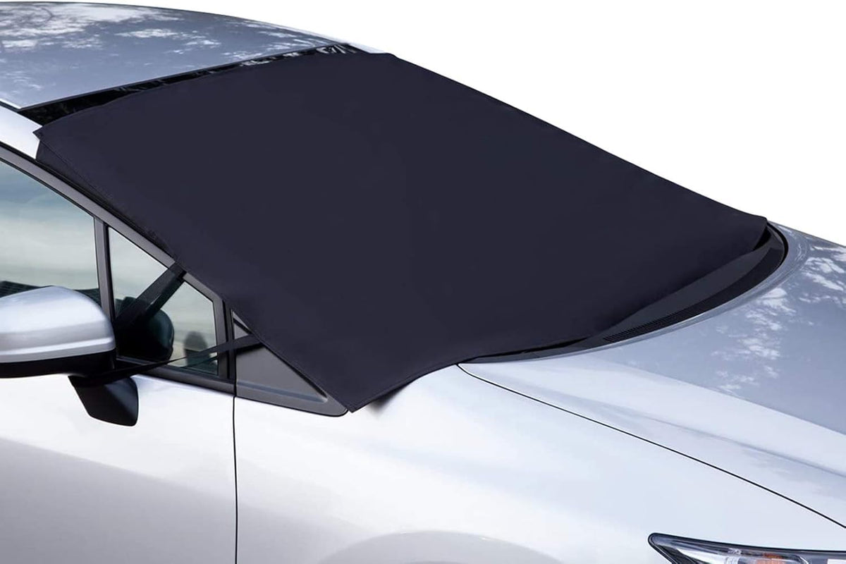 OxGord Windshield Snow Cover Ice Removal Wiper Visor Protector All Weather Winter Summer Auto Sun Shade for Cars Trucks Vans and SUVs Stop Scraping with a Brush or Shovel