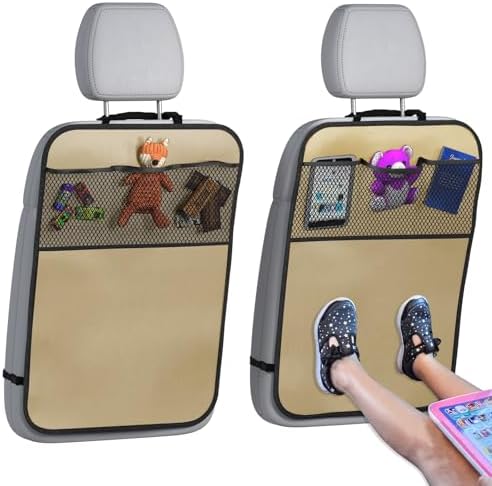 lebogner Back Seat Kick Mats (Beige)