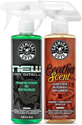 Chemical Guys AIR_301_04 New Car/Leather/Signature Scent Sample Kit, Great for Cars, Trucks, SUVs, RVs, Home, Office & More (4 fl oz - 3 Items)