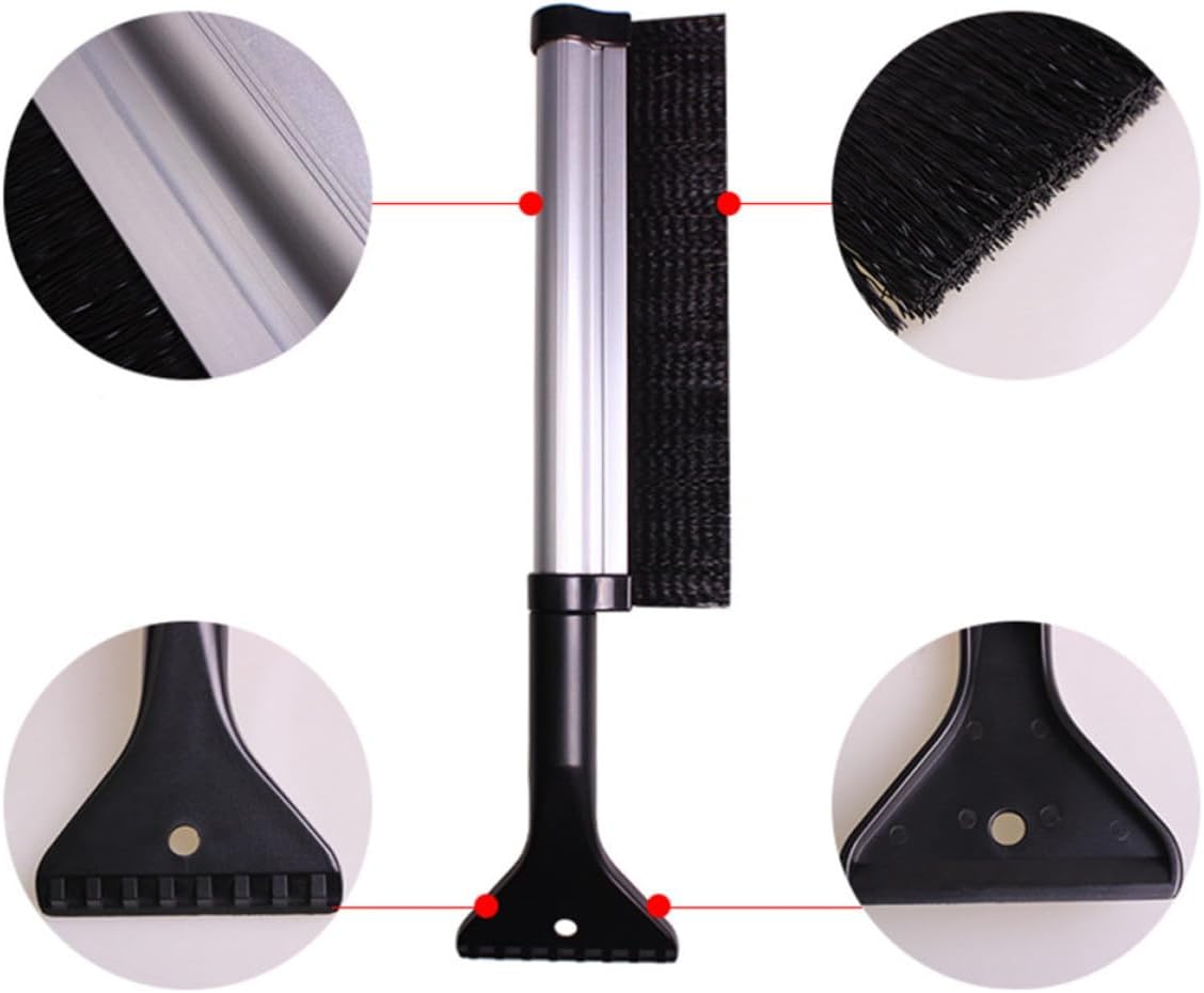 Levemolo Extendable Snow Brush for Car and Motorcycle Ice Scraper