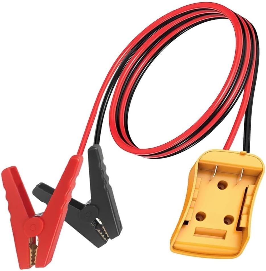 Jumper Cables Adapter Compatible with De.Walt 20V Batteries 1.25FT
