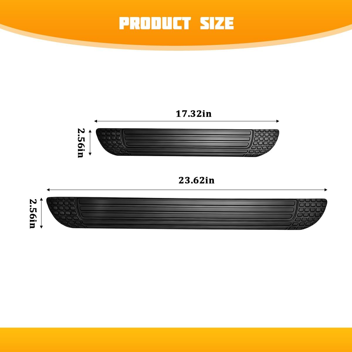 4 Pack Car Door Sill Protectors for Front and Rear