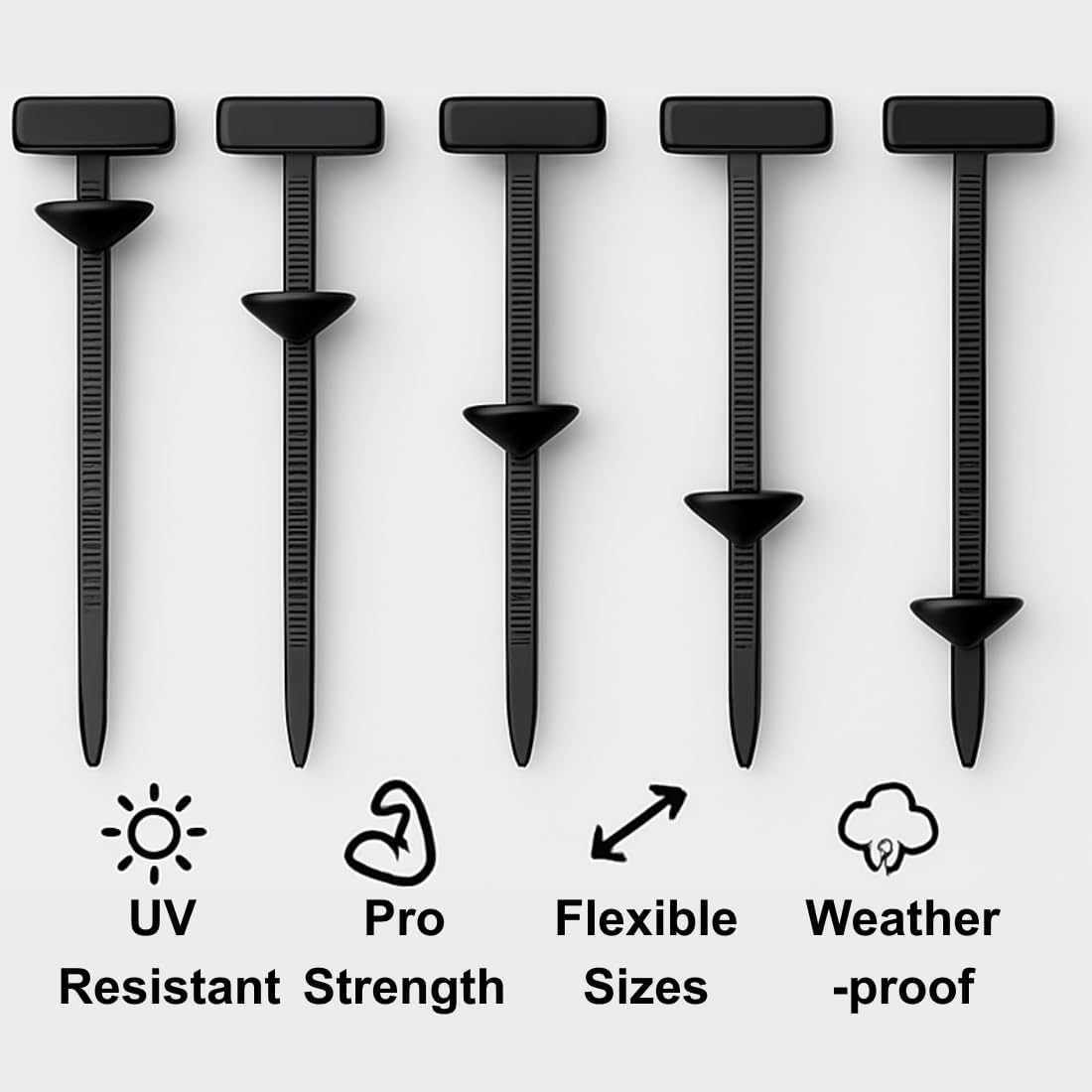 Heavy Duty UV-Resistant Nylon Universal Cable Tie Buckle, Self-Locking Automotive Snap T Zip Ties for Auto Car Fenders & Repairs, Multi-Purpose Quick-Fix Fasteners (120 Pcs Kit (with Pliers & Box))