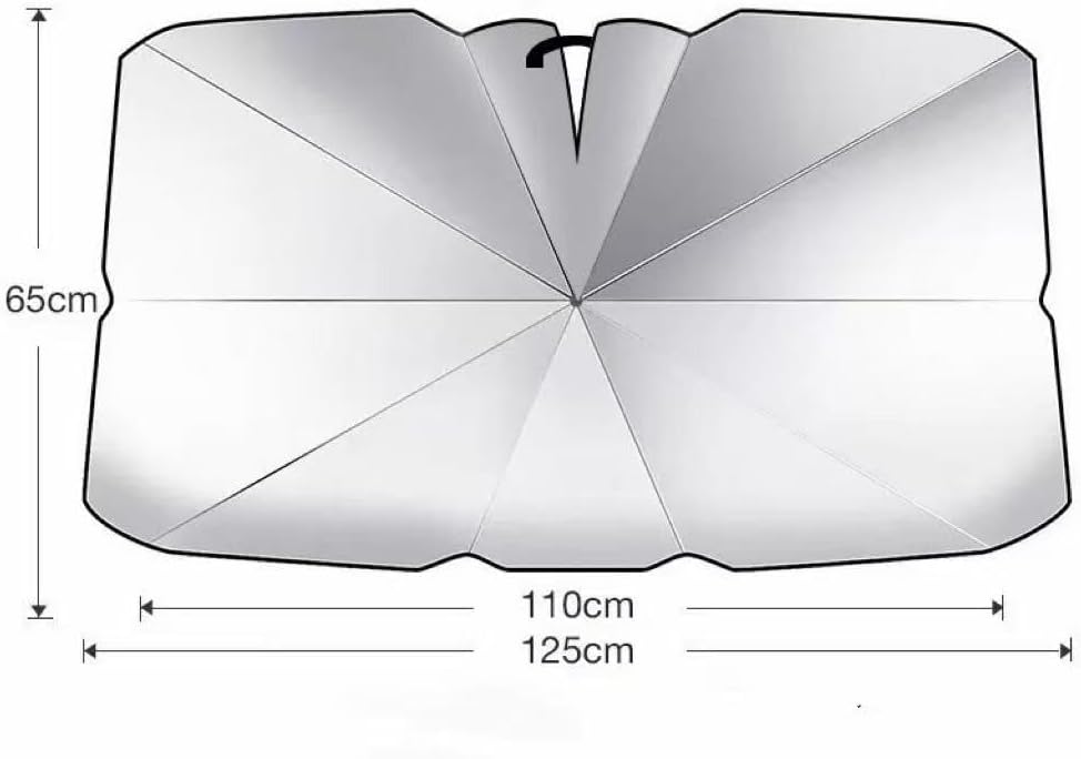 Windshield Sun Shade Umbrella for Nissan Navara D40 2005-2018, Front Window Sunshade Effective UV Protection Automotive Accessory Sun Visor Protector Foldable,A