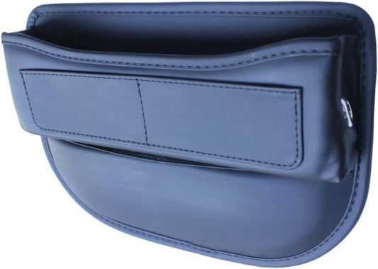 Seat Gap Organizer Car Seat Console Organizer Front Seat Side Storage Bag Center Console Side Pocket Car Seat Crevice Storage Seat Gap Filler Between Seat Storage Pouch（Black）
