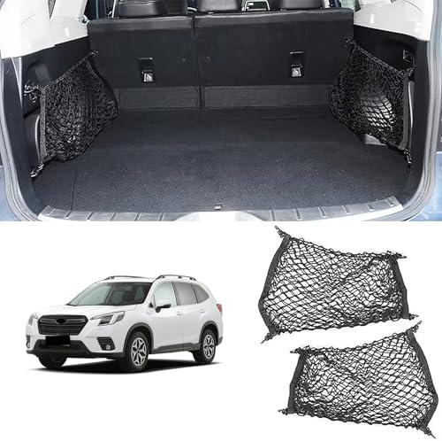 Trunk Cargo Net Organizer Compatible with Subaru Forester Accessories 2PCS