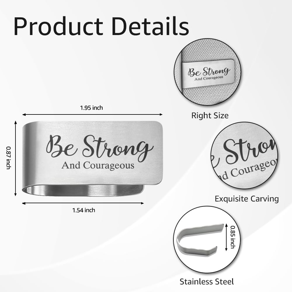 Be Strong and Courageous Car Visor Clip, Visor Clip for New Driver