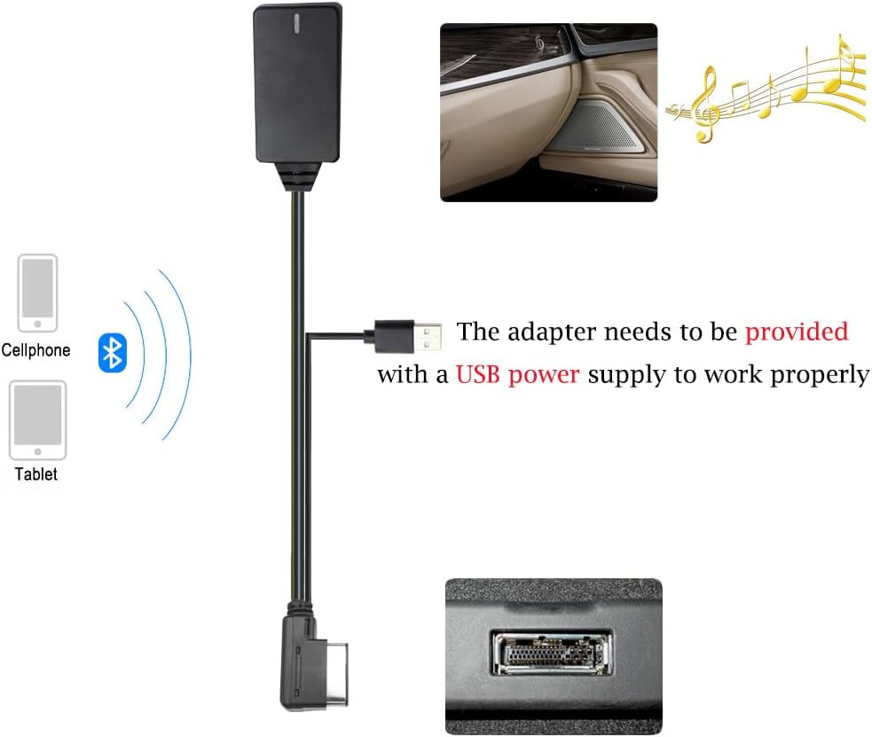 Yoper Bluetooth 5.0 Adapter for Audi VW AMI MMI Port