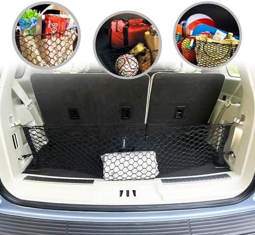 Envelope Style Automotive Elastic Trunk Mesh Cargo Net for Lincoln Navigator 2018-2026 - Premium Trunk Organizer and Storage - Luggage Net for SUV- Best Car Organizer for Ford Expedition