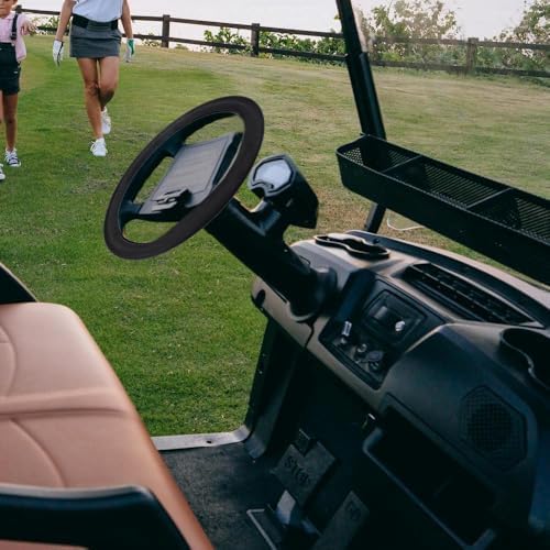 Universal Golf Cart Steering Wheel Cover Stretchable Fits 12.5 Inch to 14.5 Inch for EZGO, Yahama,RXV, Club Car Black