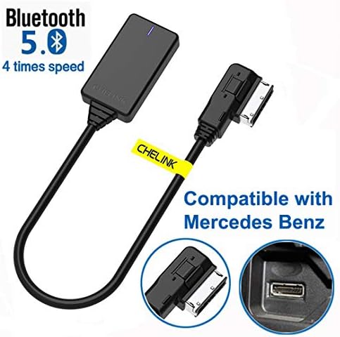 Bluetooth Adapter Car Kit for Mercedes Benz W212 S212 C207, Wireless Bluetooth 5.0 AMI Media Music Interface Cable Car Module Audio Receiver for Models with Media Interface