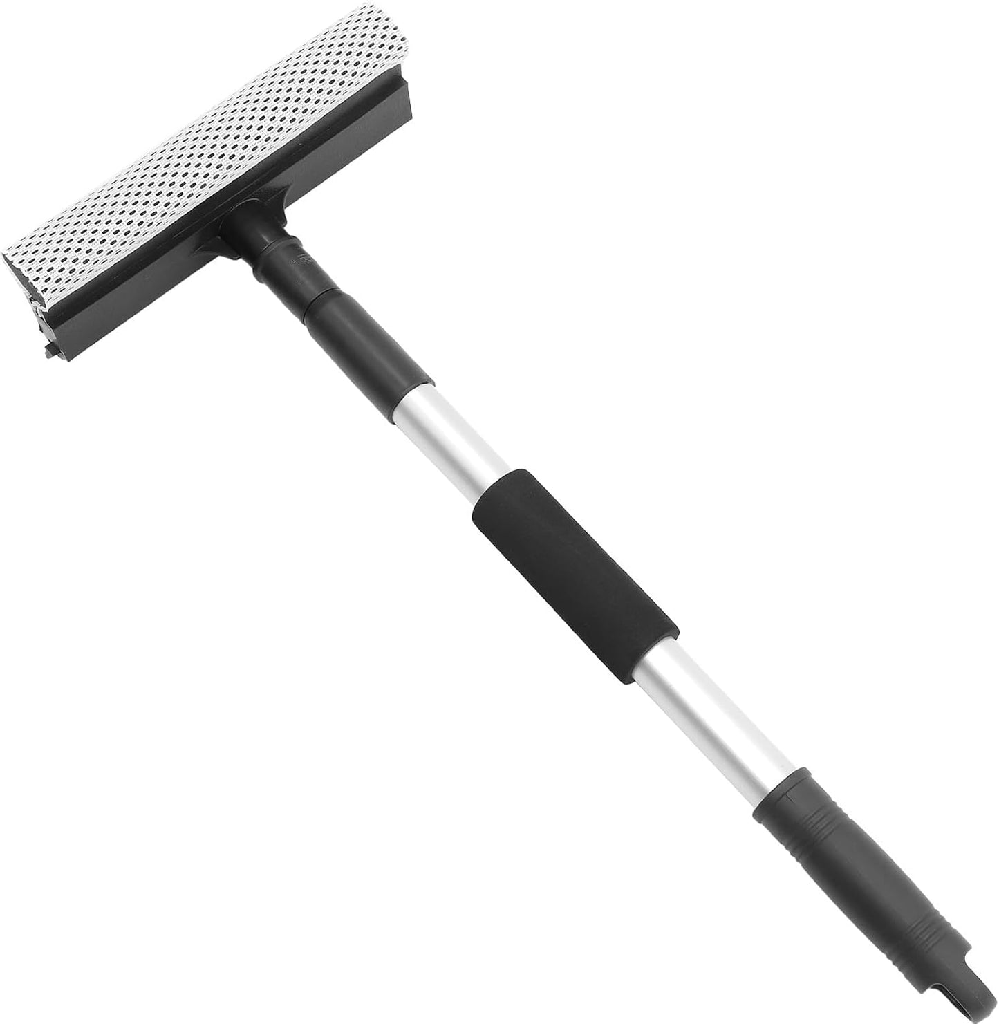 Yardwe Telescopic Stainless Steel Dual-Sided Car Squeegee with Extendable Handle for Windshield and Window Screen Cleaning, Automotive Glass Washer for Efficient Exterior Care