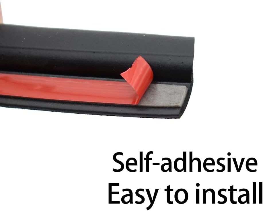 AUTOXBERT 4M/13ft Z Shape Car Window Door Rubber Seal Strip Edge Trim Guards Hollow Weatherstrip for Car Window Door Engine Cover