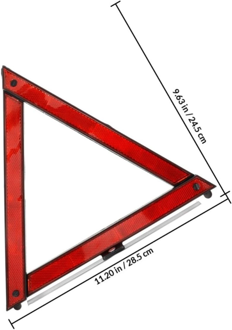 Roadside Auto Warning Triangle 4pcs ABS Red Reflective Safety Sign