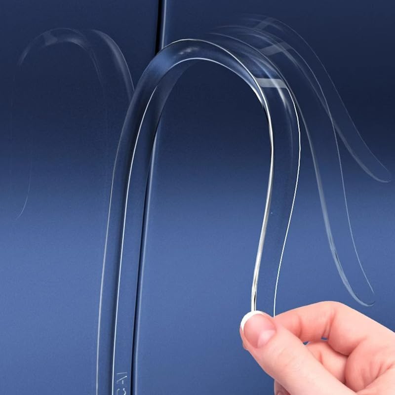 4PCS Long Version Car Door Edge Guards for Honda HRV 2022-2025, Anti-Scratch Car Door Protector Trim Strip Anti-Collision Patch Bumper Guard Strip,Transparent