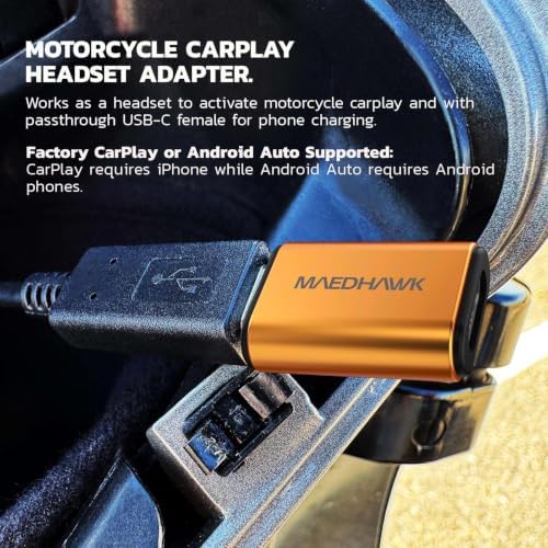 MaedHawk Bypass 3.0 Motorcycle CarPlay Bluetooth Headset Adapter