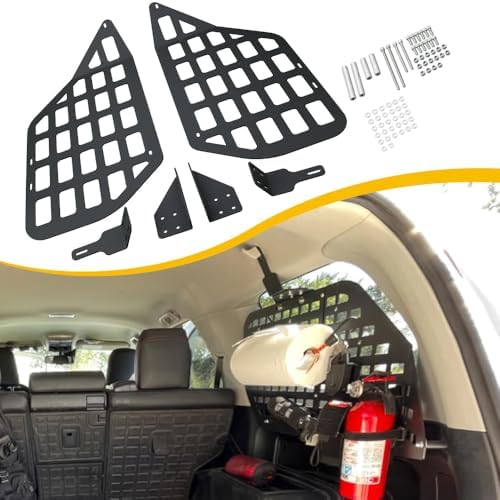 Rear Window Molle Panels Fit for Toyota 4Runner 2010-2024 Modular Storage Panel System Rear Cargo Rack Interior Trunk Storage Shelf Accessories