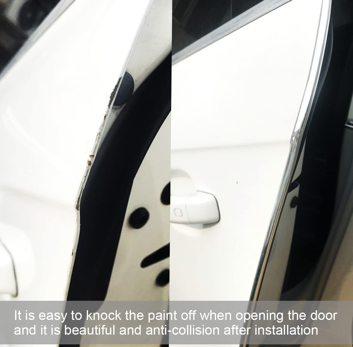 Car Door Edge Guards Silver U Shape Moulding Trim Strip Guard Protector