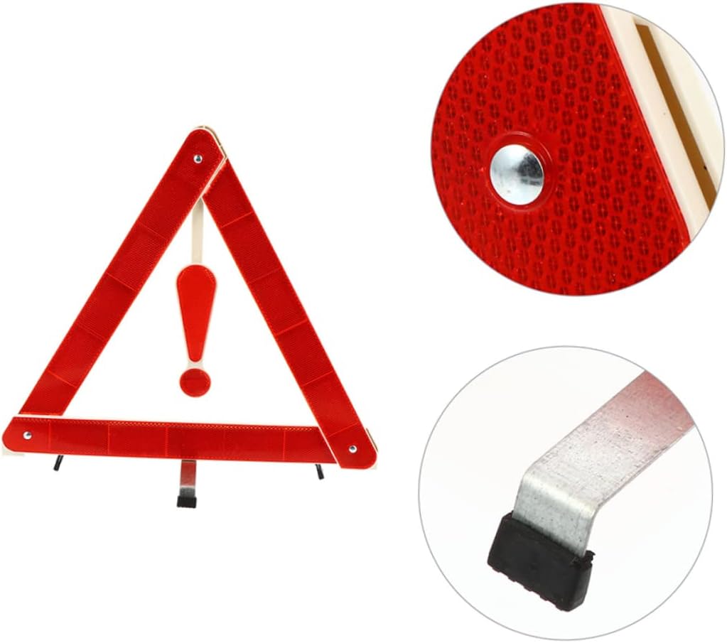 Modern Reflective Triangle Emergency Road Safety Sign for Vehicles
