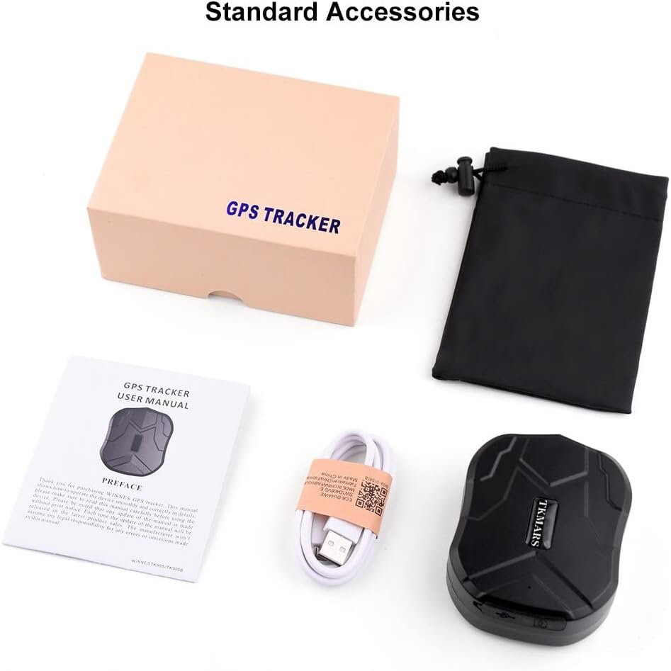 4G GPS Tracker Car Anti-Theft Long Battery Life 20000mAh Real Time GPS Tracking Device Magnet No Geographic Restriction Car Tracker with Alerts, Geo Fence, History Playback TK905C