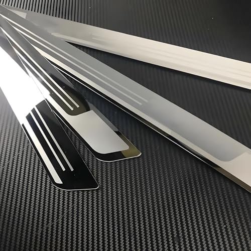 4 Pcs Car Door Sill Protector for Chrysler 300/C/ 300S 2005-2023, Trim Anti-Scratch Door Entry Guard Protector Trim Stainless Steel