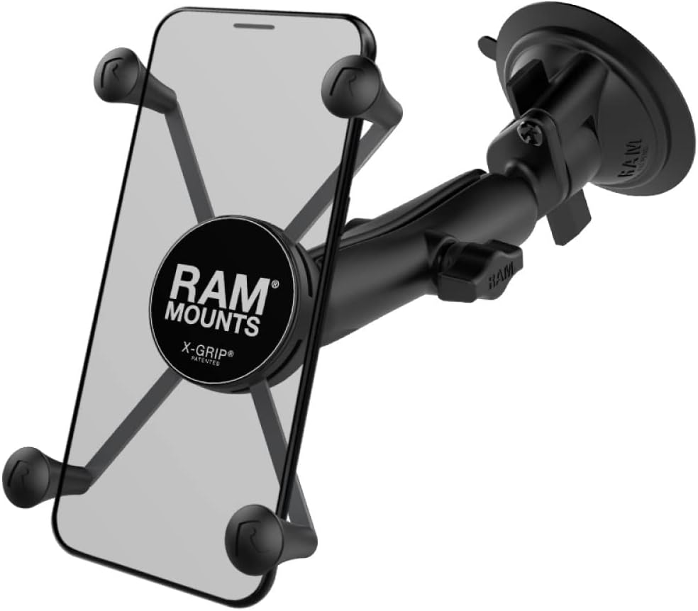 RAM MOUNTS X-Grip Large Phone Mount with Long Arm Twist-Lock Suction Cup