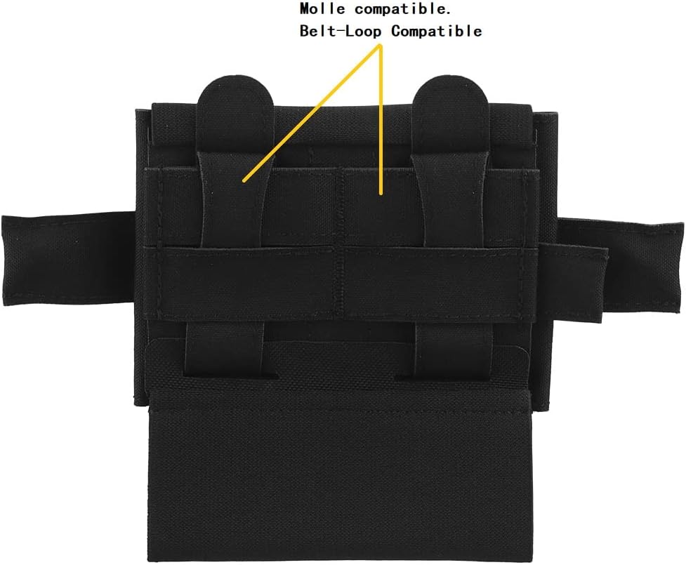 Tactical Micro Compact MED Pouch, Belt Trauma Kit Pack MOLLE Rapid Deployment First Aid Bag with Tourniquet Holder