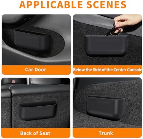 for Tesla Model Y 3 Sunglasses Holder Center Console Organizer Tray Storage Box Key Card Coin Holder Silicone Hook for Flocking Tesla Accessories